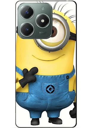 Силіконовий чохол бампер для tecno spark 20 pro з малюнком міньйон кевін minion