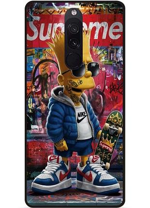 Силіконовий бампер чохол для xiaomi mi 9t / mi 9t pro з малюнком барт симпсон marvel simpsons