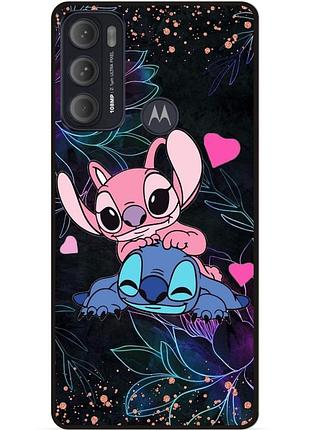 Силіконовий бампер чохол для motorola moto g60 з малюнком стіч stitch