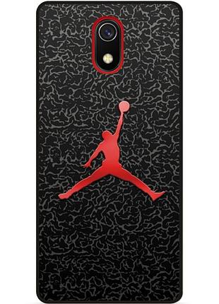 Силіконовий чохол бампер для samsung j8 j810 з малюнком jordan джордан