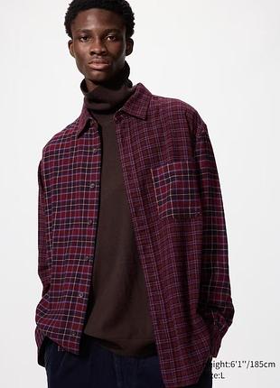 Сорочка фланель uniqlo унісекс
