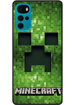 Силіконовий чохол бампер для motorola moto g22 гра minecraft майнкрафт