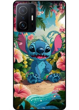 Чехол силиконовый бампер для xiaomi 11t с рисунком stitch стич
