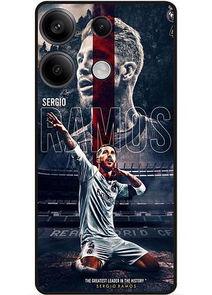 Чехол силиконовый бампер для huawei honor x8a с рисунком sergio ramos серхио рамос