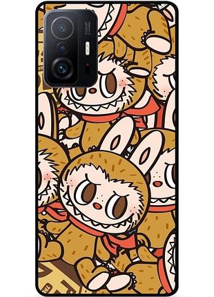 Силіконовий бампер чохол для xiaomi 11t з малюнком лабубу labubu
