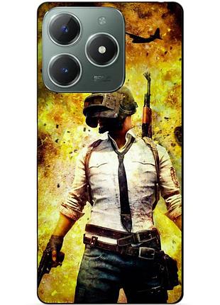 Силиконовый бампер чехол для infinix smart 8 plus (x6526) с рисунком пабг puвg
