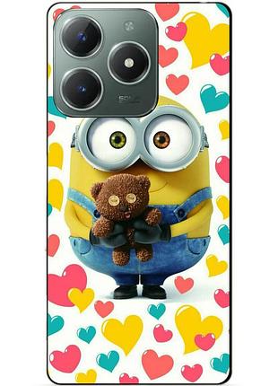 Силиконовый бампер чехол для tecno spark 10 pro с рисунком миньон боб minion