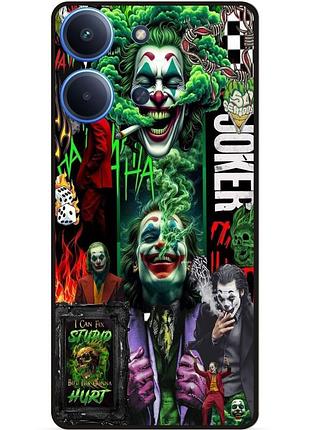 Силіконовий чохол бампер для xiaomi redmi 15c з малюнком joker джокер харли квинн