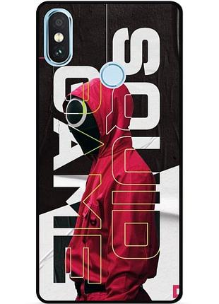 Силіконовий чохол бампер для xiaomi mi 8 з малюнком гра в кальмара