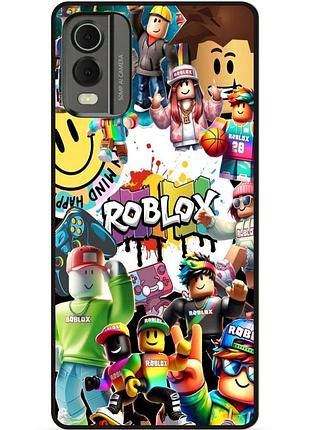 Силіконовий чохол бампер для nokia c32 з малюнком роблокс roblox