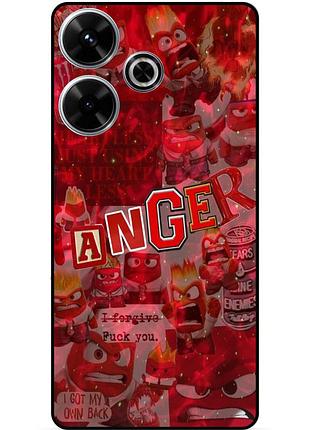 Чехол силиконовый бампер для infinix hot 30 (x6831) с рисунком головоломка anger
