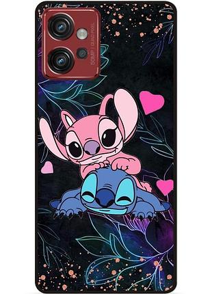 Силіконовий бампер чохол для motorola moto g32 з малюнком стіч stitch