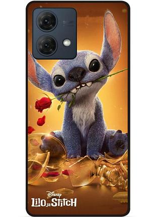 Силіконовий бампер чохол для motorola moto g84 стіч stitch