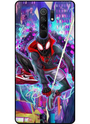 Силіконовий чохол бампер для xiaomi redmi note 8 pro з картинкою spider man людина-павук