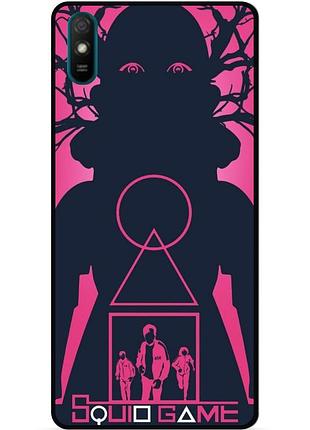 Силиконовый чехол бампер для zte blade a31 plus игра в кальмара squid game