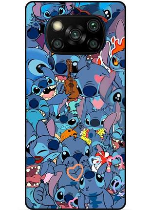 Силіконовий бампер чохол для xiaomi poco x3 з картинкою стіч stitch