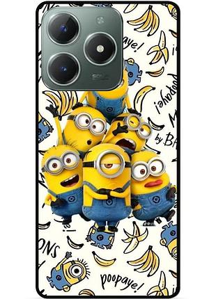 Силиконовый бампер чехол для infinix smart 8 plus (x6526) с рисунком minion миньоны