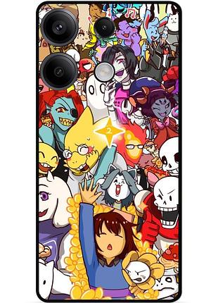 Силиконовый чехол бампер для infinix smart 7 hd с рисунком undertale андертейл