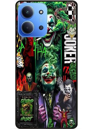 Чехол силиконовый бампер для xiaomi redmi 15c с рисунком joker джокер харли квинн