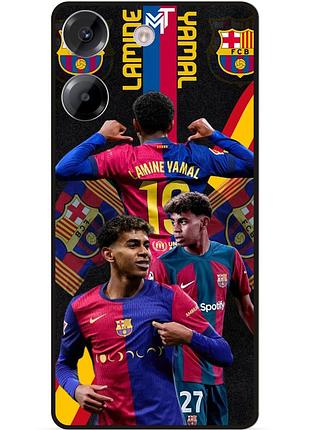Чехол силиконовый бампер для tecno camon 20 pro с рисунком ламин ямаль lamine yamal barcelona