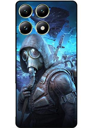Силиконовый чехол бампер для xiaomi 14t с рисунком stalker 10