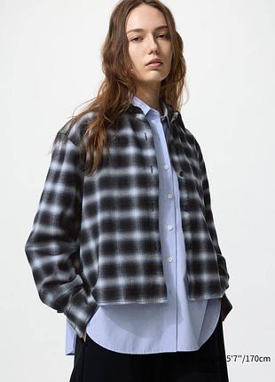 Фланелева сорочка uniqlo унісекс