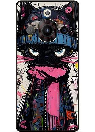 Силіконовий бампер чохол для zte nubia focus pro з малюнком кот аниме marvel