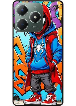 Чехол силиконовый бампер для infinix smart 8 plus (x6526) с рисунком spider man marvel человек паук