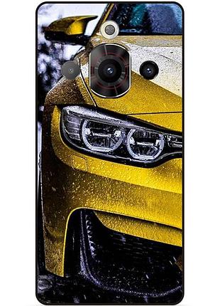 Чехол силиконовый бампер для zte nubia focus pro с рисунком bmw бмв машина авто