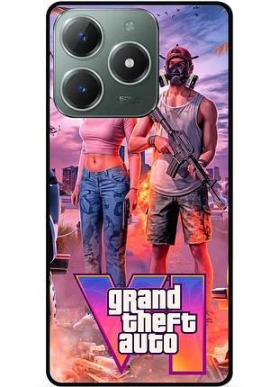 Силіконовий бампер чохол для tecno spark 20 pro з малюнком gta гта