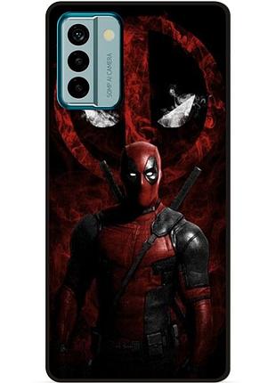 Силиконовый чехол бампер для nokia g42 с рисунком deadpool дэдпул