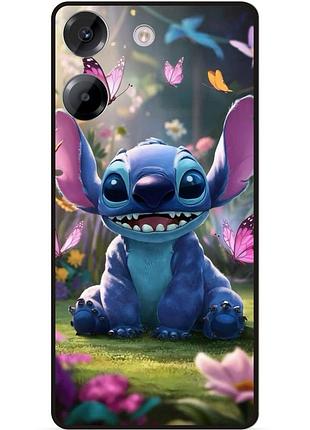 Силиконовый бампер чехол для tecno pova 5 стич и лило stitch