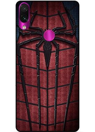 Силиконовый бампер чехол для huawei y6 2019 с картинкой человек паук spider man