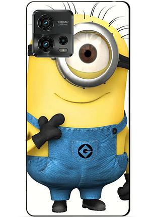 Силіконовий чохол бампер для motorola moto g72 з малюнком міньйон кевін minion