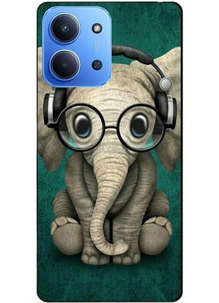 Силіконовий чохол бампер для xiaomi redmi 15c з малюнком слоник