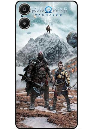 Силіконовий чохол бампер для samsung a05 з малюнком god of war