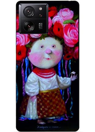 Силіконовий чохол бампер для xiaomi 13t з малюнком україночка гапчинська