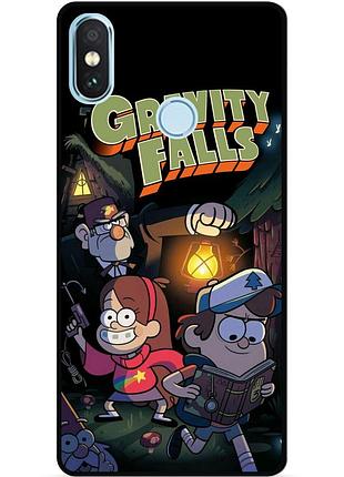 Силіконовий чохол бампер для xiaomi redmi note 6 pro з малюнком гравіті фолз gravity falls