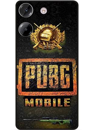 Силіконовий чохол бампер для tecno camon 20 pro з малюнком пабг pubg