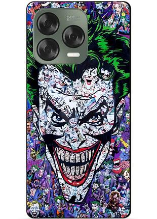 Чехол силиконовый бампер для zte nubia v70 design с рисунком джокер joker
