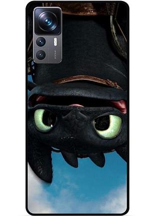 Силіконовий чохол бампер для xiaomi 12t з малюнком как приручить дракона
