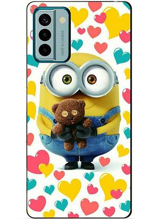 Силиконовый бампер чехол для nokia g11 с рисунком миньон боб minion
