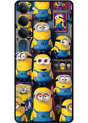 Силиконовый бампер чехол для oppo a5 4g с картинкой миньоны minion
