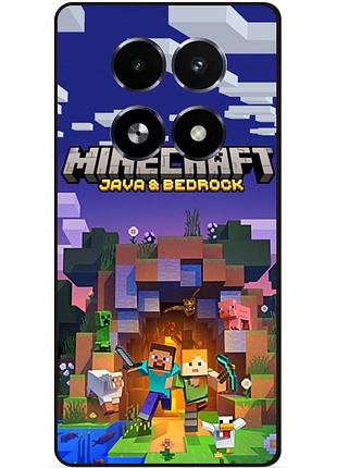 Чехол силиконовый бампер для tecno spark 30 pro с картинкой майнкрафт minecraft