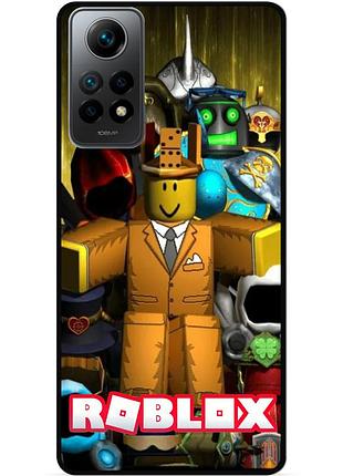 Силіконовий чохол бампер для xiaomi mi 10t з малюнком roblox гра в кальмара роблокс