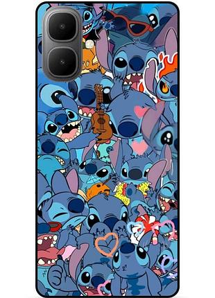 Силиконовый бампер чехол для infinix smart 10 с картинкой стич stitch