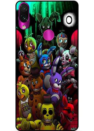 Силиконовый бампер чехол для huawei p20 lite с рисунком freddy фредди аниматроники