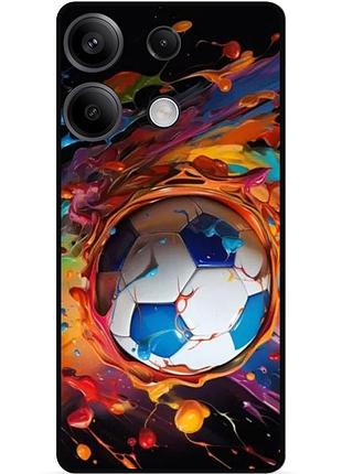 Силиконовый чехол бампер для infinix note 30 pro (x678b) с рисунком футбол мяч