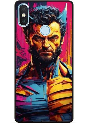 Чехол силиконовый бампер для xiaomi mi 8 с рисунком росомаха marvel логан