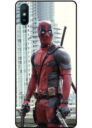 Силіконовий бампер чохол для huawei honor 8s з малюнком deadpool дедпул